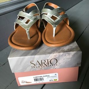 Franco Sarto Silver Sandals